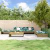 5 Piece Garden Lounge Set with Cushions Pressure Treated Pine Wood