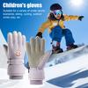 Детские зимние перчатки для снега, ветрозащитные термоперчатки для сенсорного экрана, теплые варежки для сноуборда