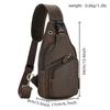 Летняя Мужская Кожаная Сумка Через Плечо Наплечная Сумка На Грудь Мужской Рюкзак Сумка Нагрудная Сумка