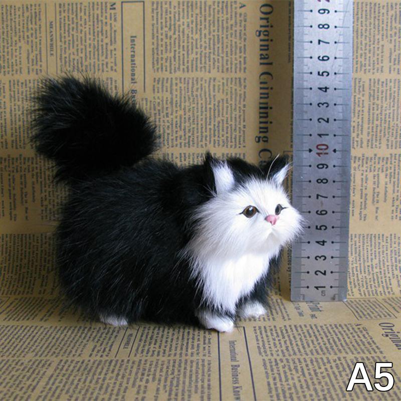 Милая имитация кота, мягкая плюшевая модель котенка, поддельный кот, реалистичные животные для детей, девочек, подарок для дома, декоративные