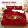 1.FC Union Berlin Pattern Bedding Quilt Set  Home Decoration  Gift (1 * duvet cover + 2 * pillowcase  without core).xwn