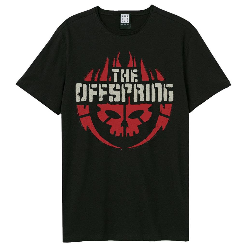 Amplified Unisex Adult Skull Logo The Offspring T-Shirt