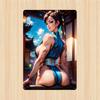 Постер с игрой ChunLi Девушка Искусство на стену Металлическая табличка для мужской комнаты Магазин Бар Декор Стены для Дома Кафе Офис Столовая Гараж Комплект