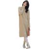 Cable Round Below Knee Long Easy To Move Looks Long Sleeve Fashionable Ten Looks Neat Adult Adult Beige [J-Scott] [Limited Stock] Women's Knit, Knit,