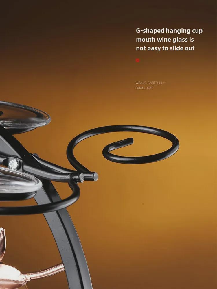 Ретро креативная перевернутая стойка для винных бокалов для домашнего декора