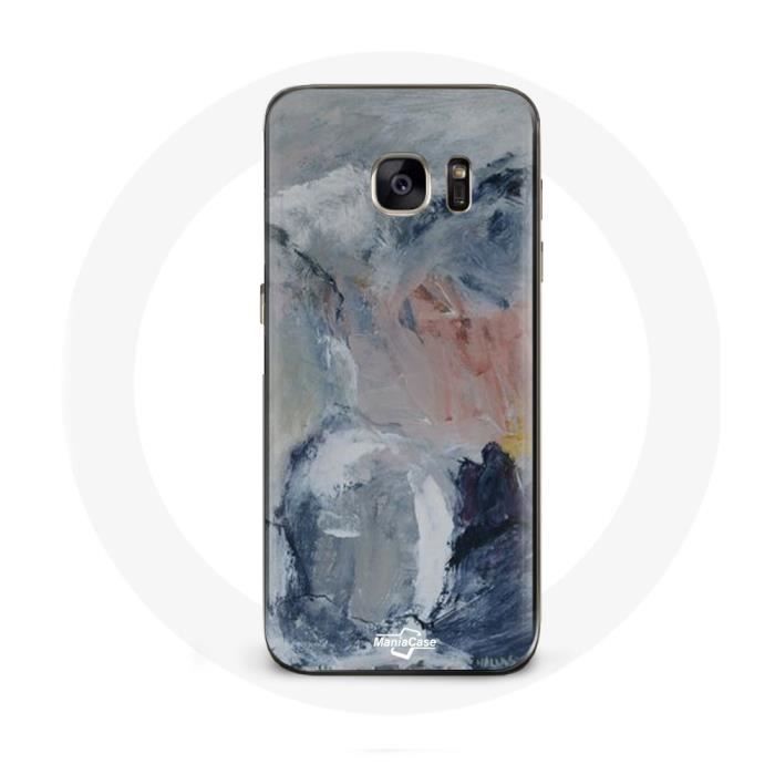 Case - MANIACASE - Samsung Galaxy S7 Edge - Grey - Flexible - Abstract