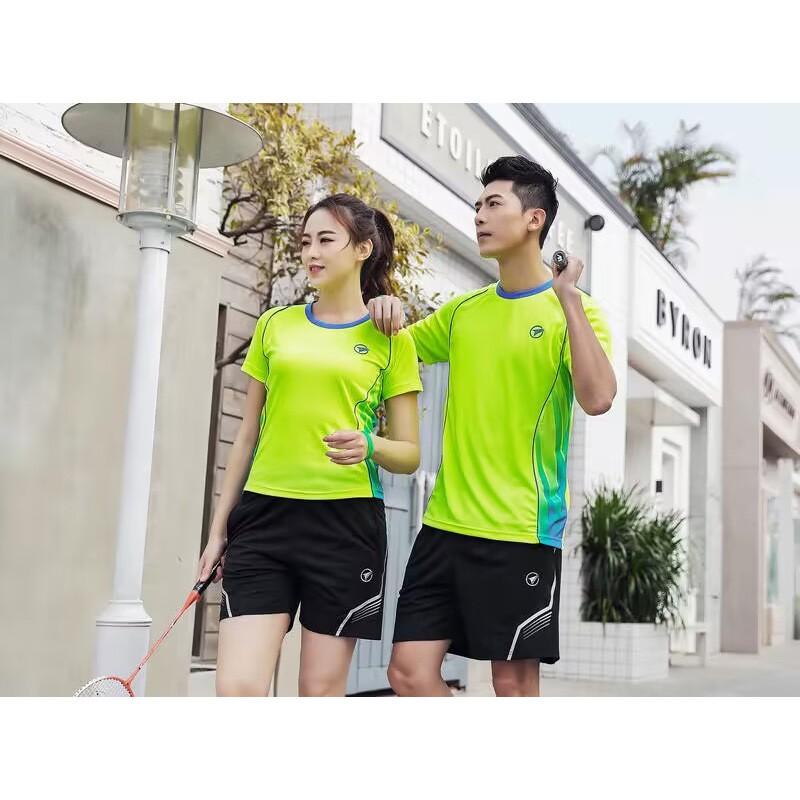 Couple Quick-Dry Table Tennis Shirts Badminton Shorts Set Men Women Sports