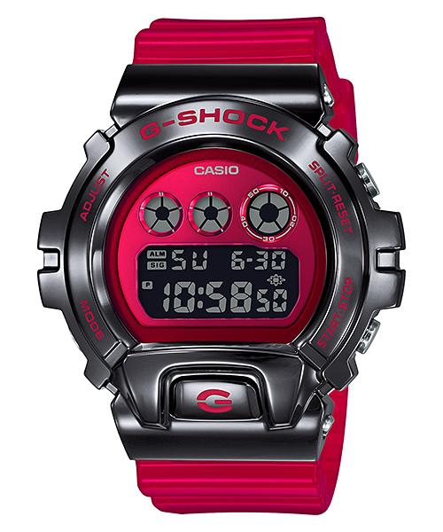 Casio Мужские часы G-SHOCK из нержавеющей стали, водонепроницаемость 200 м, ударопрочность, будильник, кварцевые часы GM-6900B-4