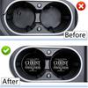 Easy Clean Car Coaster 2PCS Coasters, Decorative Silicone Non-Slip Auto Accessories, Reusable Wear-resistant Stain-Resistant Thermal Pads, for