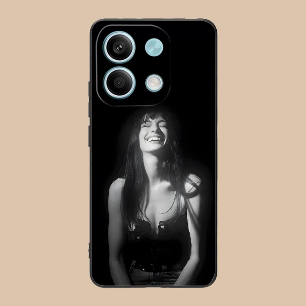 Anne Hathaway Mobile Phone Case for POCO M7 M6 M5 M4 M3 X7 X6 X5 X4 X3 Pro GT 5G Colorful Printing Cover Cover Pretty Cellphones