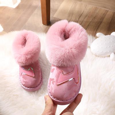 Детские зимние зимние сапоги, бархатные непромокаемые кожаные сапоги для мальчиков и девочек