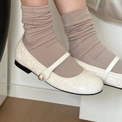 Модные IPPEUM Балетки Туфли Круглый Носок Искусственная Кожа Черный Мэри Джейн Балерины Zapatos Mujer