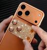 Полная алмазная защита камеры для iPhone 17 16 15 14 13 Pro Max Air Plus Защитная крышка линзы Блестящий протектор Camara Защита от царапин