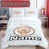 3pcs Duvet Cover Set (1*Duvet Cover + 2*Pillowcase, Without Core), Custom Name Manchester City FC Pattern Bedding Set, Home Bedroom Decor Gift