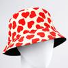 Heart Love Reversible Fisherman Hat For Summer Sun Protection Breathable Cute Outdoor Accessory