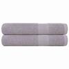 VidaXL Sauna Towels 2 Pcs Grey 80x200 Cm 360 G/m² 100% Cotton, Towel, Bath Towel, Cotton Towel 136839