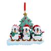 Personalized Family Christmas Ornament Cute Penguin Holiday Winter Gift 2025  Family Ornament Christmas Tree Decorations