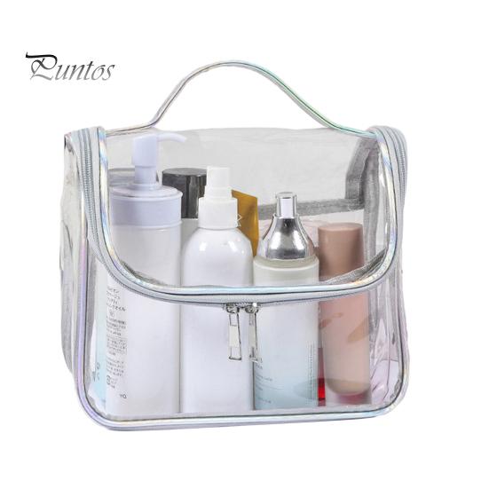 Cosmetic Bag Ins Style PVC Transparent Durable Waterproof Spacious Makeup Bag for Travel Storage Accessories