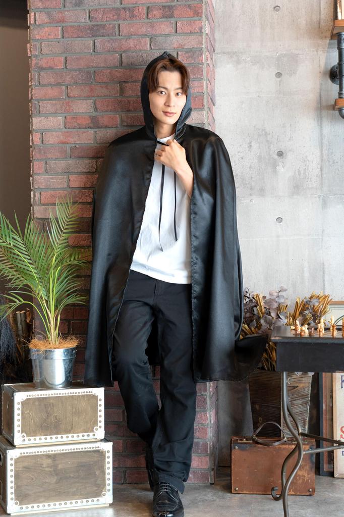 Clearstone Cosplay Halloween Black Cape Unisex Black MEN's