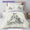 Adele Pattern Bedding,Quilt Set Quilt Cover Pillowcase Home Birthday Gift(1 * duvet cover + 2 * pillowcase, without core)