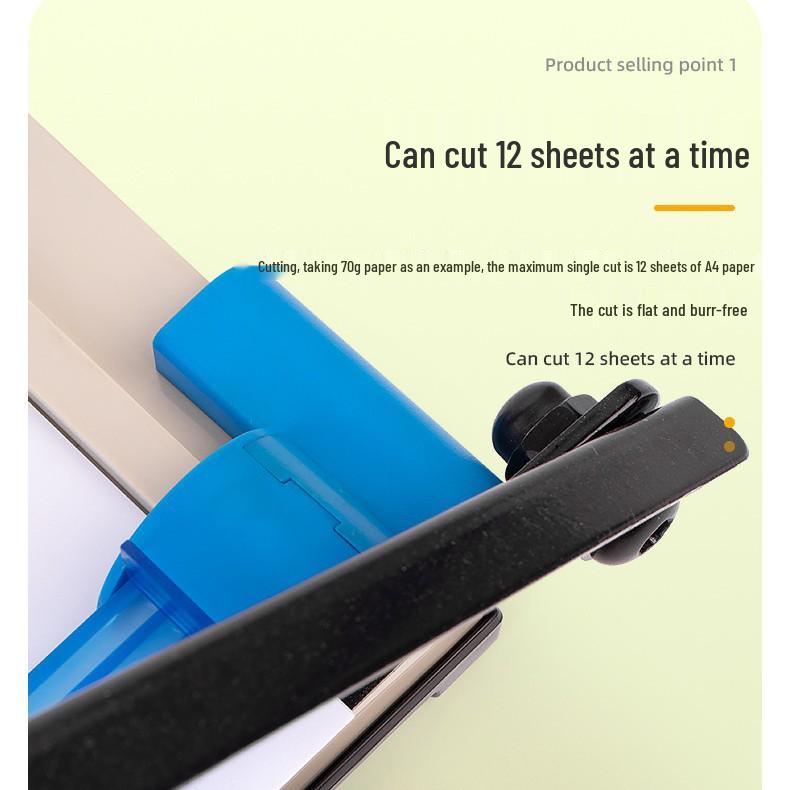 Compact A4 Guillotine Paper Cutter for Office and School