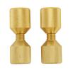 2pcs 2 Hole Flange Alignment Pins Aluminium 1‑1 8in Flange Double Hole Pins Set for 0.5 To 14in 150LB Flanges Golden