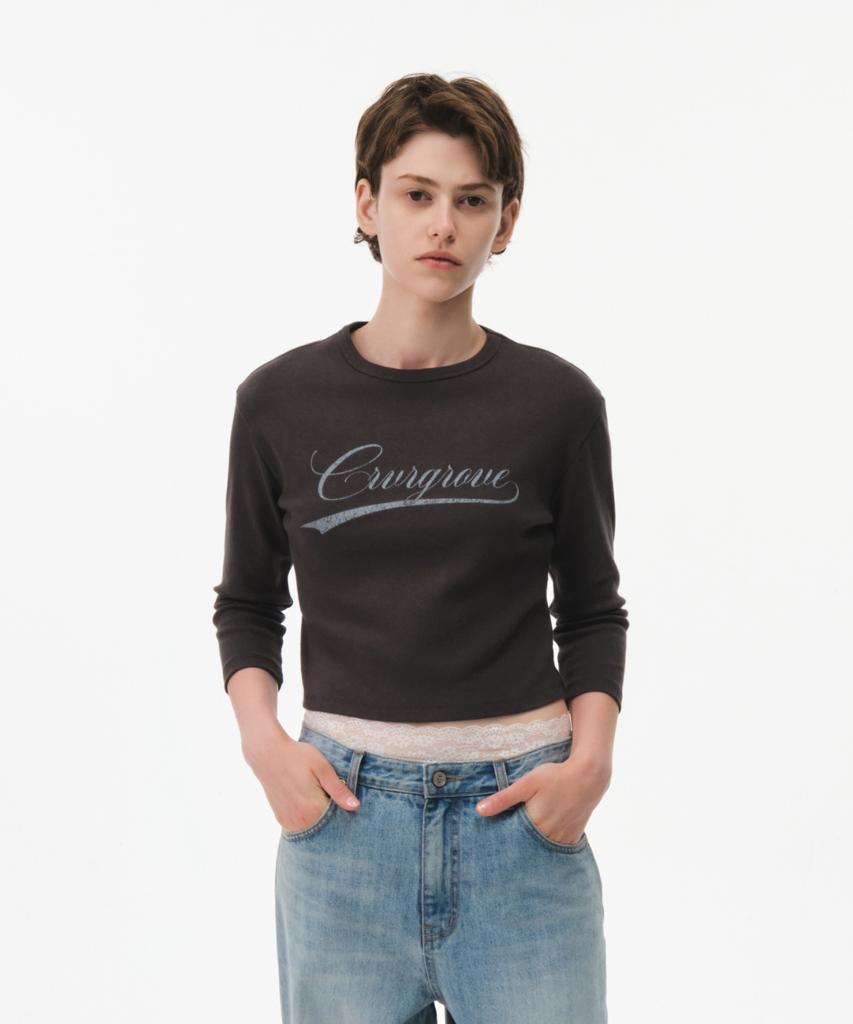 GROVE Louna 3/4 T-Shirt (Charcoal)