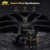 MIKKUPPA 24pcs Wheel Lug Nuts M12x1.25 Black Mag Washer Style Hex Nuts Universal Fit for Car SUV Pickup Truck Wheels Strong Rust