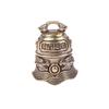 1Pc Brass Handicraft Dragon Bell Keychain Car Interior Double Dragon Playing Beads Bell Brass Bell Home Decoration Pendant