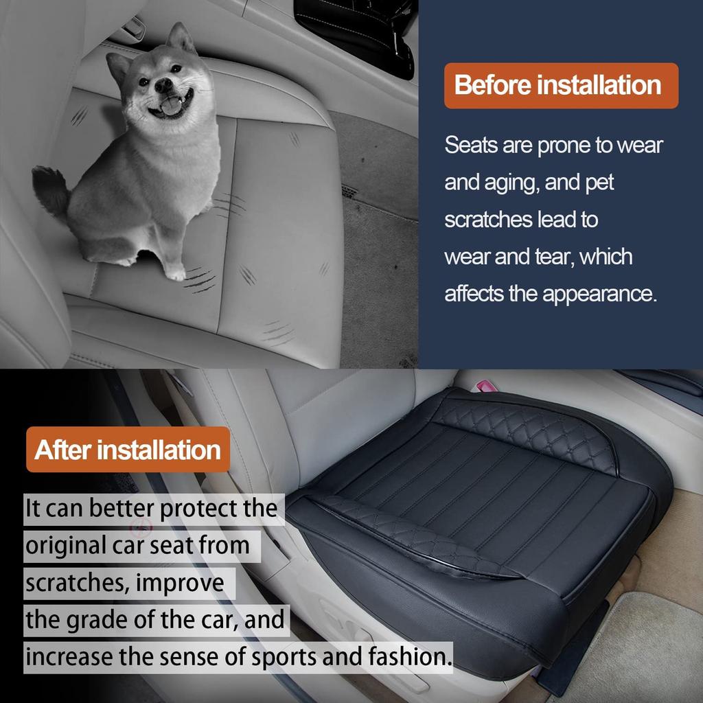 SEAMETAL Универсальный чехол на автомобильное сиденье Роскошная кожаная подушка Защитный коврик с полной защитой