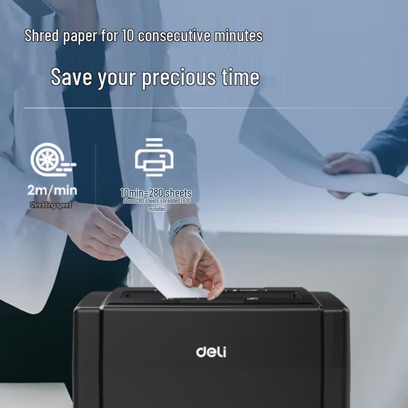 Deli P-5 Micro-Cut Multifunction Office Shredder CN plug (adapter included)