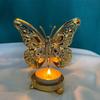 Elegant Butterfly Candle Holders Electroplated Iron Candle Stand  Table
