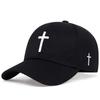 Unisex Cross Embroidery Baseball Cap Adjustable Golf Hat Cotton Snapback Caps Casquette Hats Casual Hip Hop Dad Hats