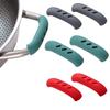 Silicone Hot Handle Holde Non Slip Rubber Pot Holders Pan Ear Clip Cast Iron Handles Grip Cover Heat Resistant Potholde