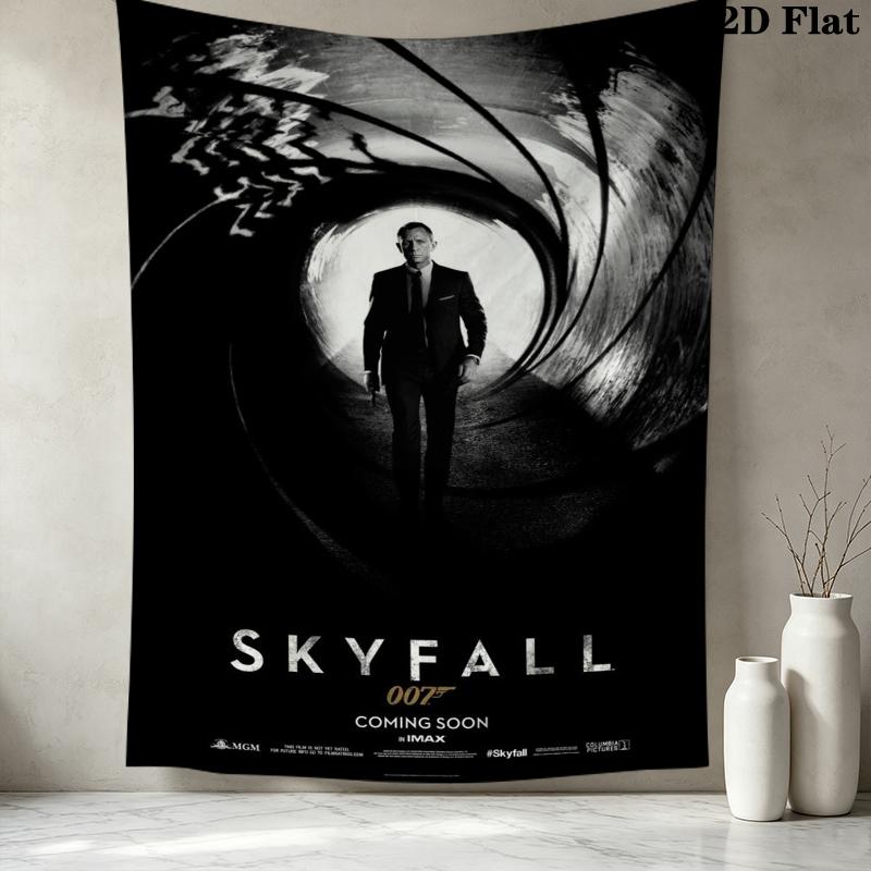 007 Wall Tapestry Aesthetic Wall Hanging Printed Fabric Blanket Decorative Tapestries For Bedroom Living Room Home Decor