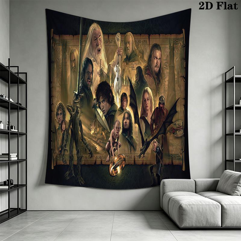 Lord Rings Trilogy Tapestry Background Cloth Wallmounted Soft Wall Covering Decoration Background Cloth