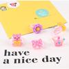 10Pcs Children'S Cartoon Princess Rings Candy Animal Bow Shape Ring