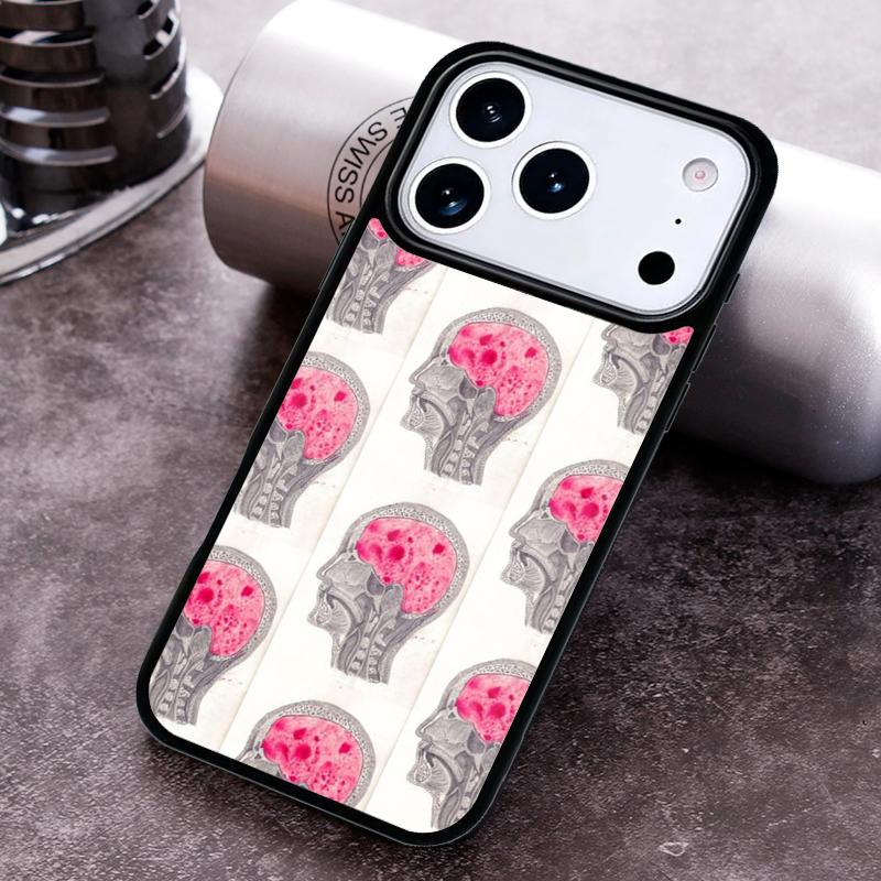Чехол для телефона 'Мозговое искусство' для iPhone 17 16 15 14 13 12 11 Pro Max Plus 17Air Мягкий силиконовый чехол