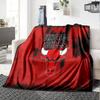 Chicago-Bulls Logo Flannel Blanket, Soft Polyester, Modern Design, All-Season for Camping, Travel, Gifts for holidays or birthdays