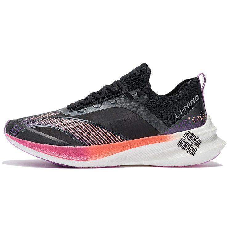 Li Ning Feidian Challenger Амортизирующие Скользкие Устойчивые к истиранию Низкие Беговые кроссовки Мужские Черные ARMR011-4