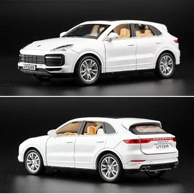 Литье под давлением 1:32 модели Porsche Cayenne Turbo из сплава, металлические машинки, миниатюры, подарки для детей, коллекционные, для мальчиков, Hottoys