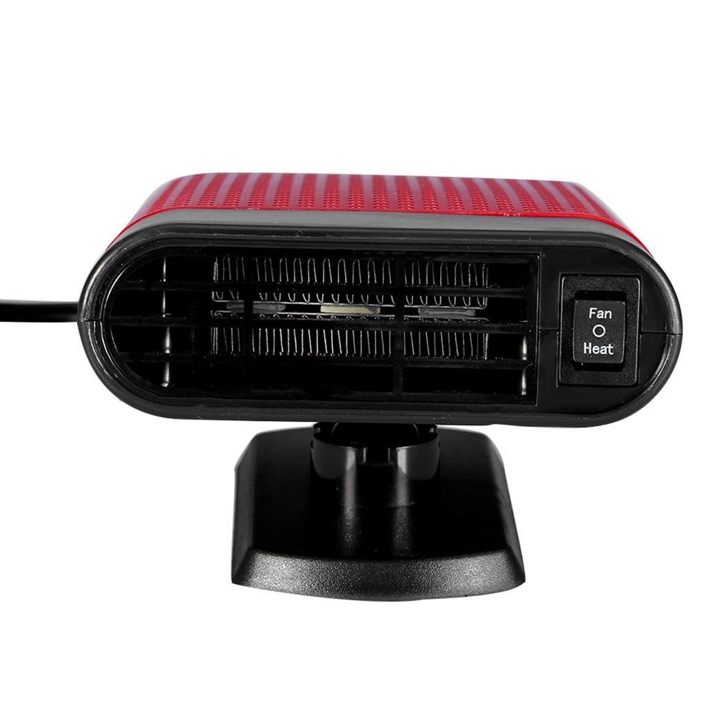 Car 12V Portable Electric Window Heater Heating Dryer Fan Defroster Demister (Red)