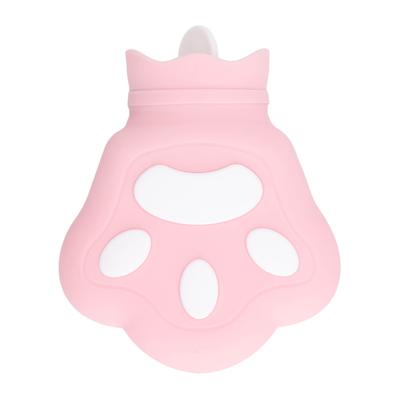 Грелка Bear Paw симпатичная силиконовая микроволновая печь для нагрева воды для облегчения дискомфорта розовая