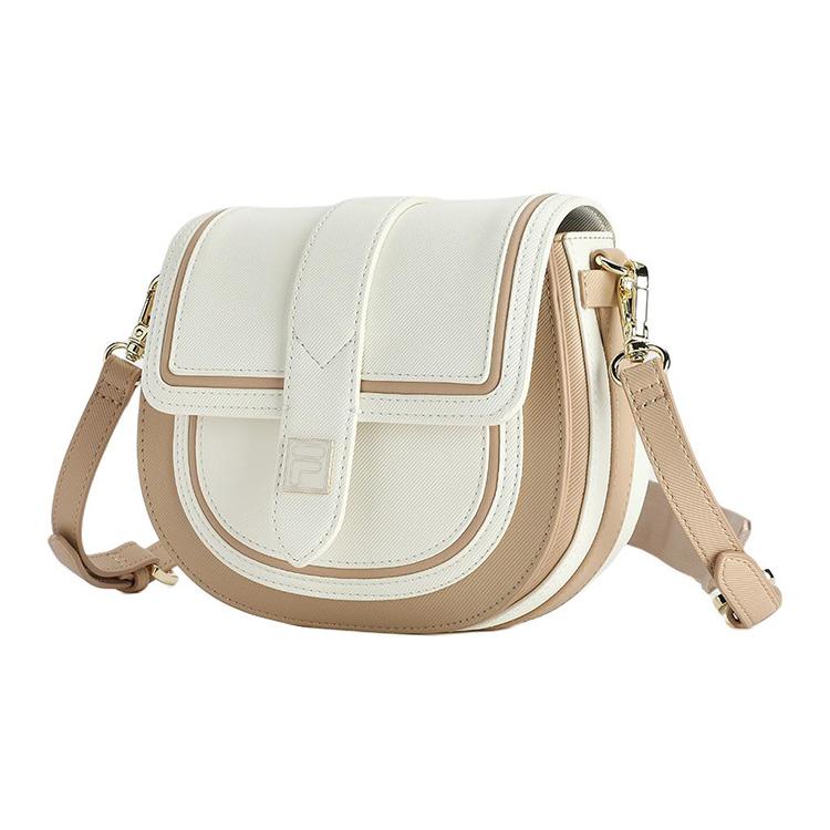 New FILA Polyurethane Crossbody Bag Shoulder Bag Women's Jade Rabbit White F13W418163FIV