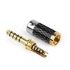 Earphone Plug Balanced Adapter 4.4mm 5 Pole Male 5 Poles Stereo Jack Carbon Fiber Audio Jack