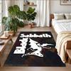 Led Zeppelin Print Crystal Velvet Plush Rug Wear?Resistant Anti?Slip Floor Mat For Indoor Household Decoration