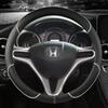 Чехол на руль автомобиля из искусственной кожи для Honda Fit Jazz City 2009-2013 Insight 2010-2014 Civic 2004-2014, автоаксессуары