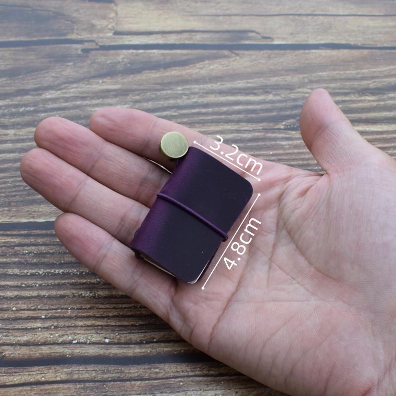 1 шт. крошечный кожаный блокнот карманный блокнот мини винтажный ретро милый кавайный портативный ежедневник органайзер дорожные принадлежности