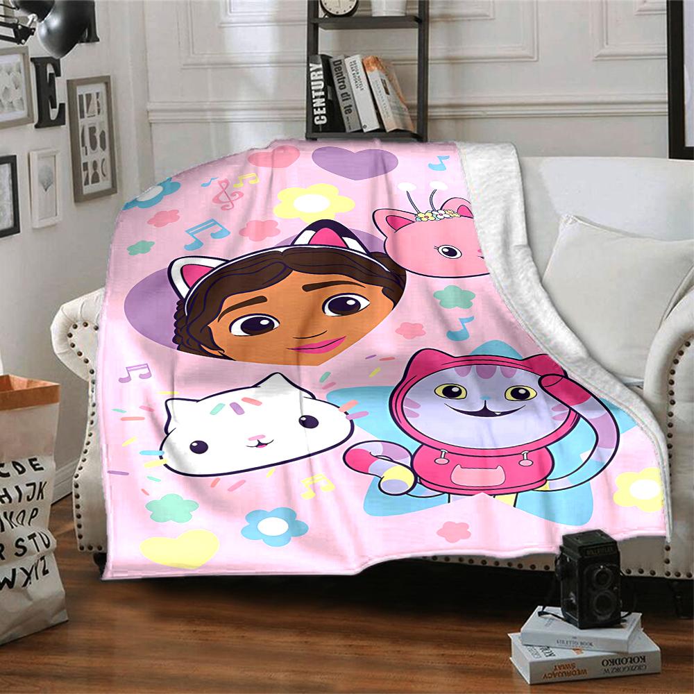 1pc Gaby's Bubble House2 Blanket, Gift, for Men and Women, Soft Blanket, Good for Sofa Bed Couch Travel, Lightweight Flannel Blanket
