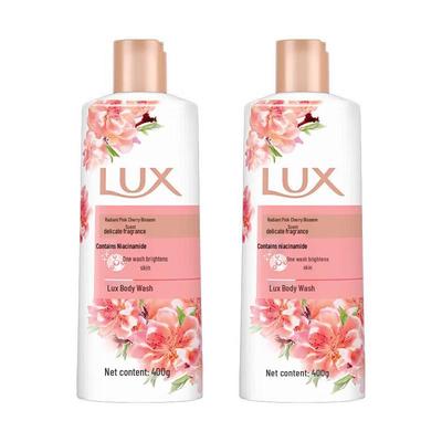 Lux Сияющий Розовый Гель для Душа с Ароматом Цветения Вишни, Двойная Упаковка (2х400г)